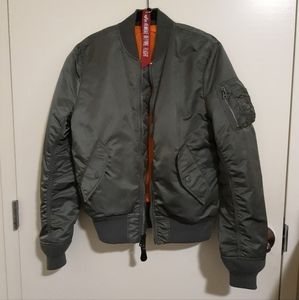 Alpha Industries MA-1 Gunmetal Grey Bomber Jacket